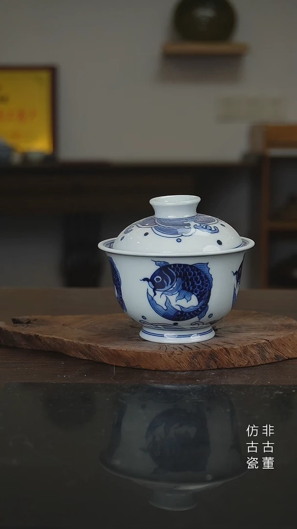 景德镇手工手绘陶瓷微瑕