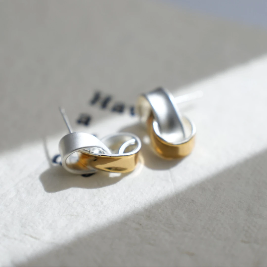 铜合金耳饰 ♾️个性小众设计师款耳钉简约气质时尚百搭