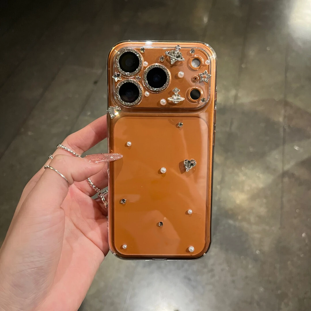 轻奢镶钻西太后适用iphone17手机壳苹果16promax带镜头膜1514套13