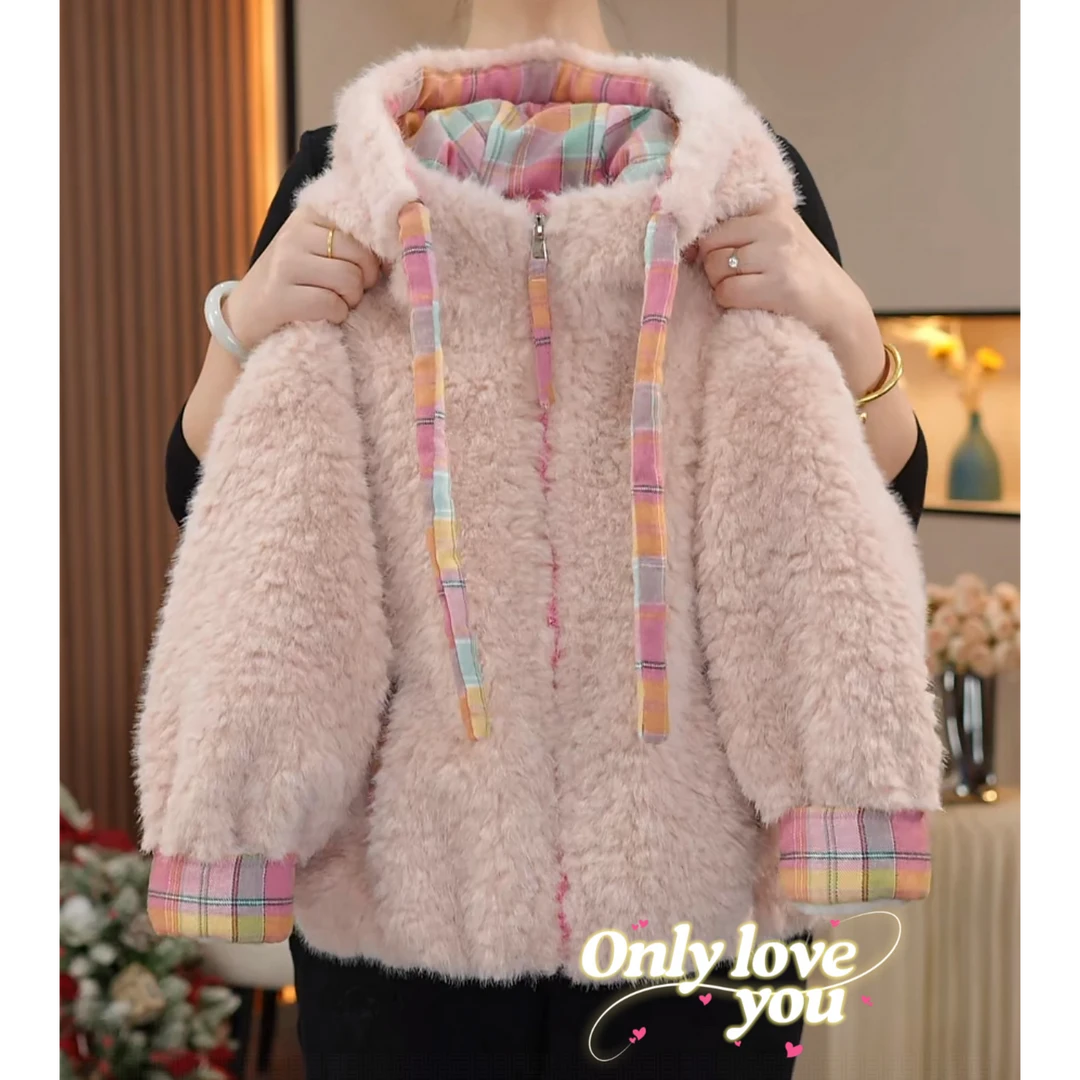 女童外套冬装2025新款中大儿童加绒加厚上衣