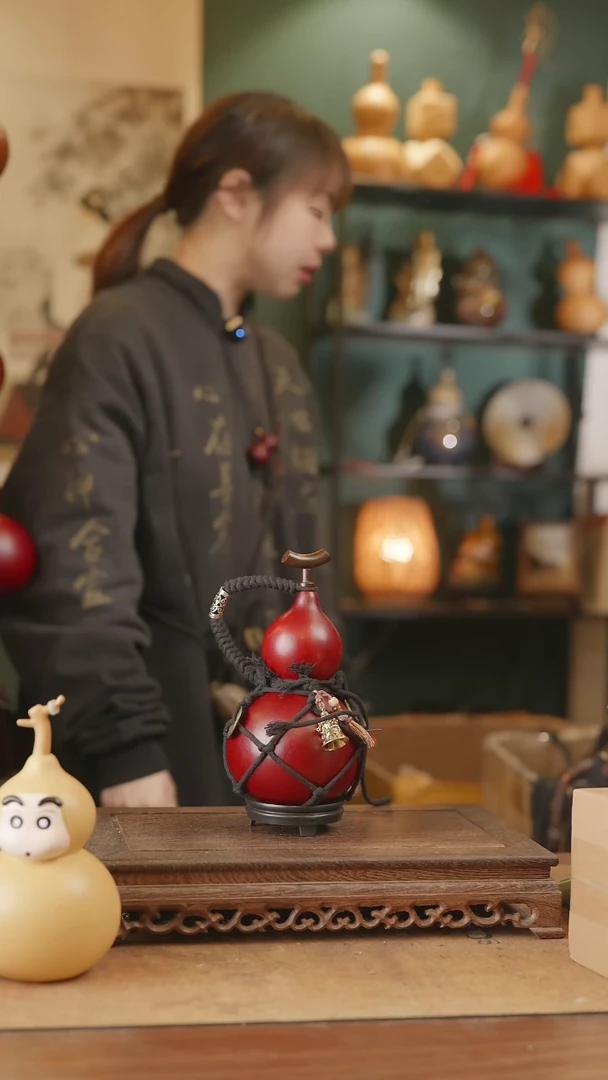 【闪购商品】53号精品天然大漆工艺防渗内胆酒葫芦~
