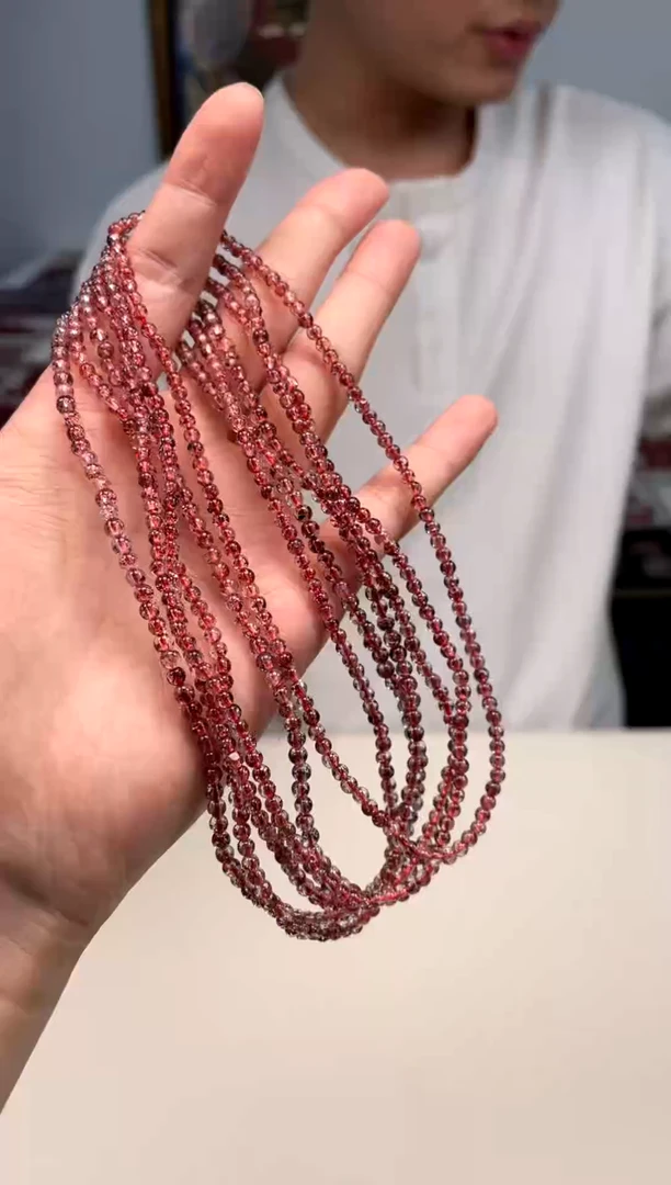 未镶嵌手串水晶【昊哥珠宝】全面金草莓爆闪级双圈多样性发一