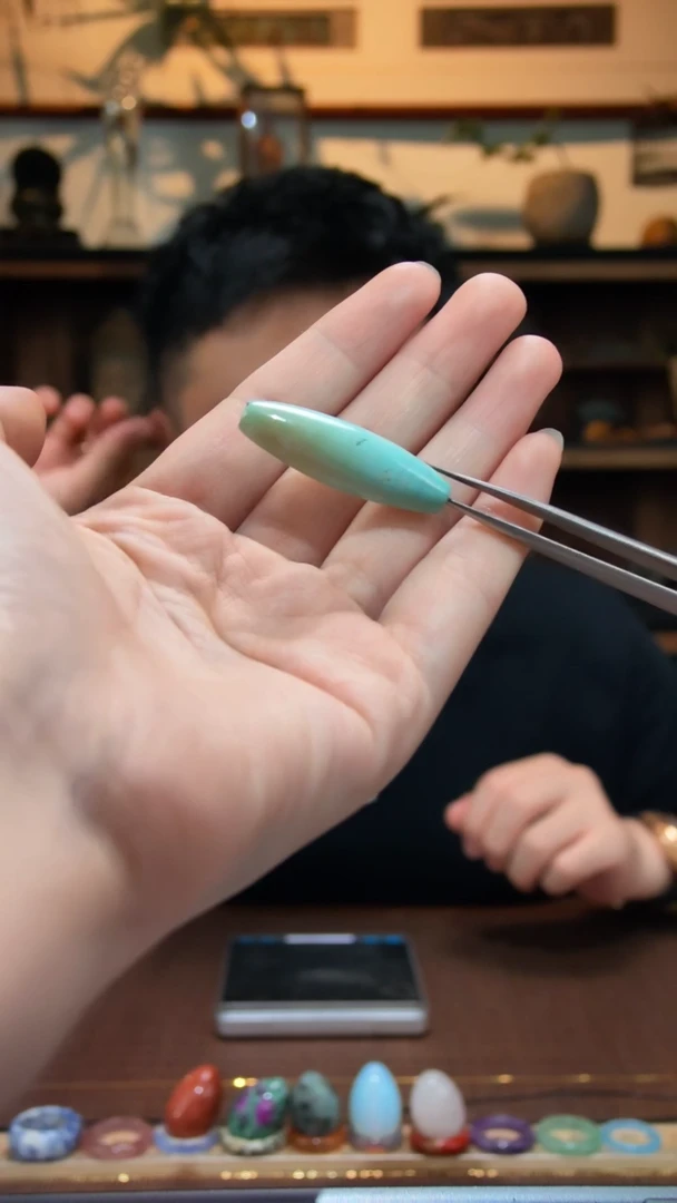 绿松石未镶嵌单珠绿松石单珠SH编绳