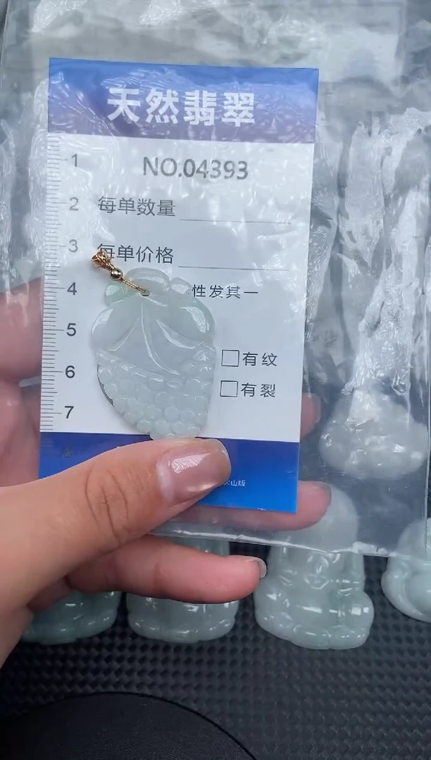 颈饰未镶嵌翡翠纯天然A货翡翠4393