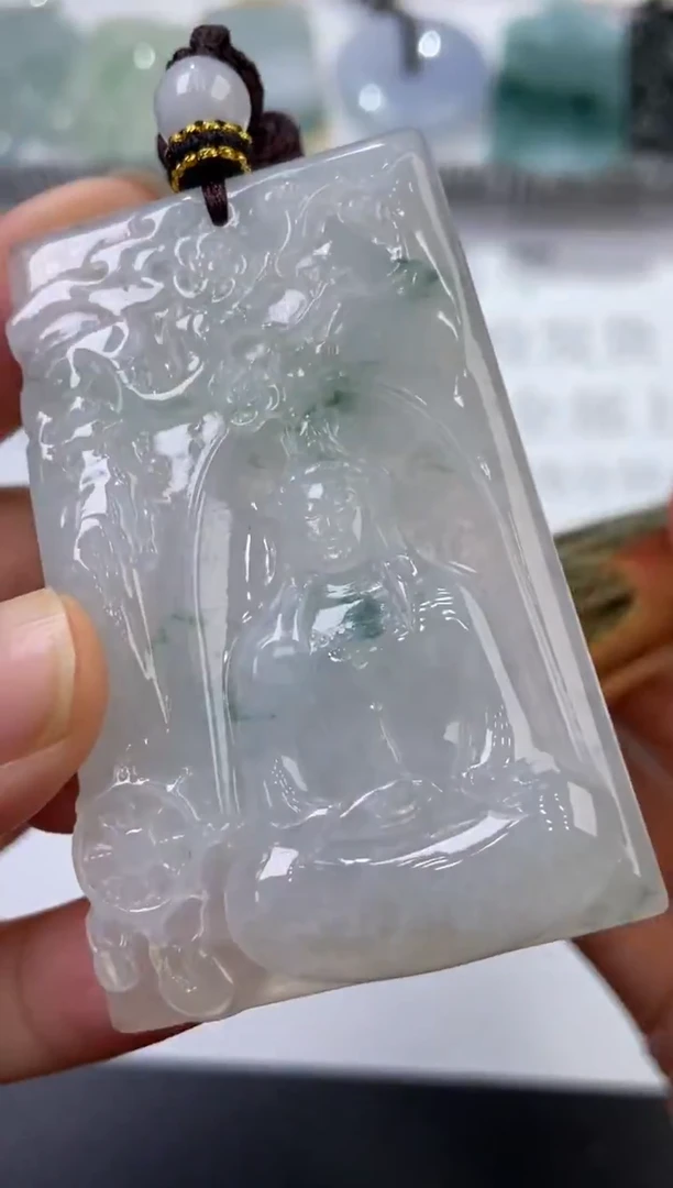 未镶嵌挂件翡翠372339  多人