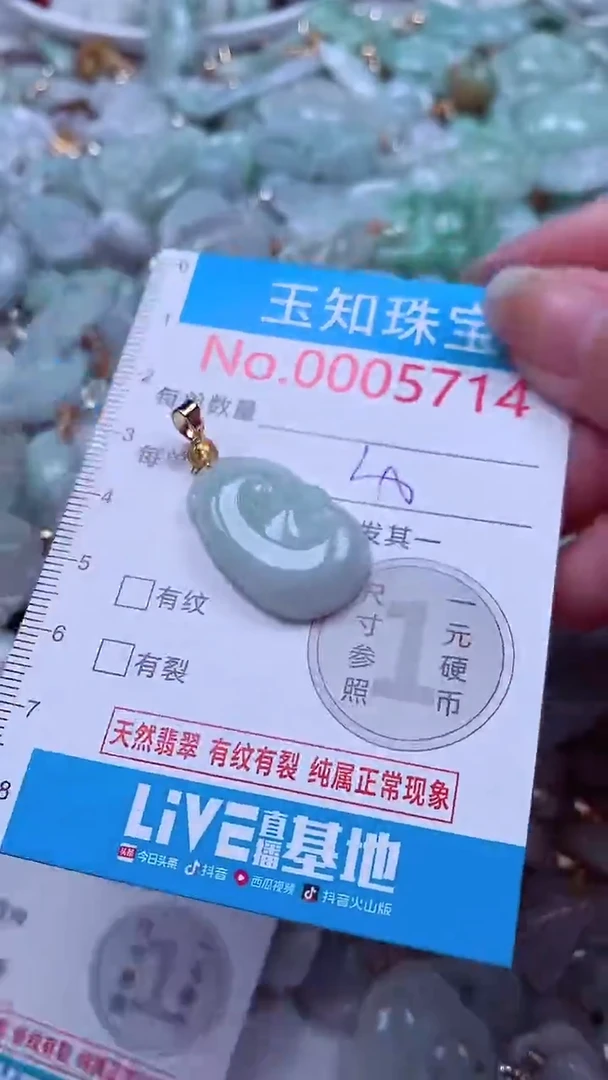 吊坠(不含链)未镶嵌翡翠5714