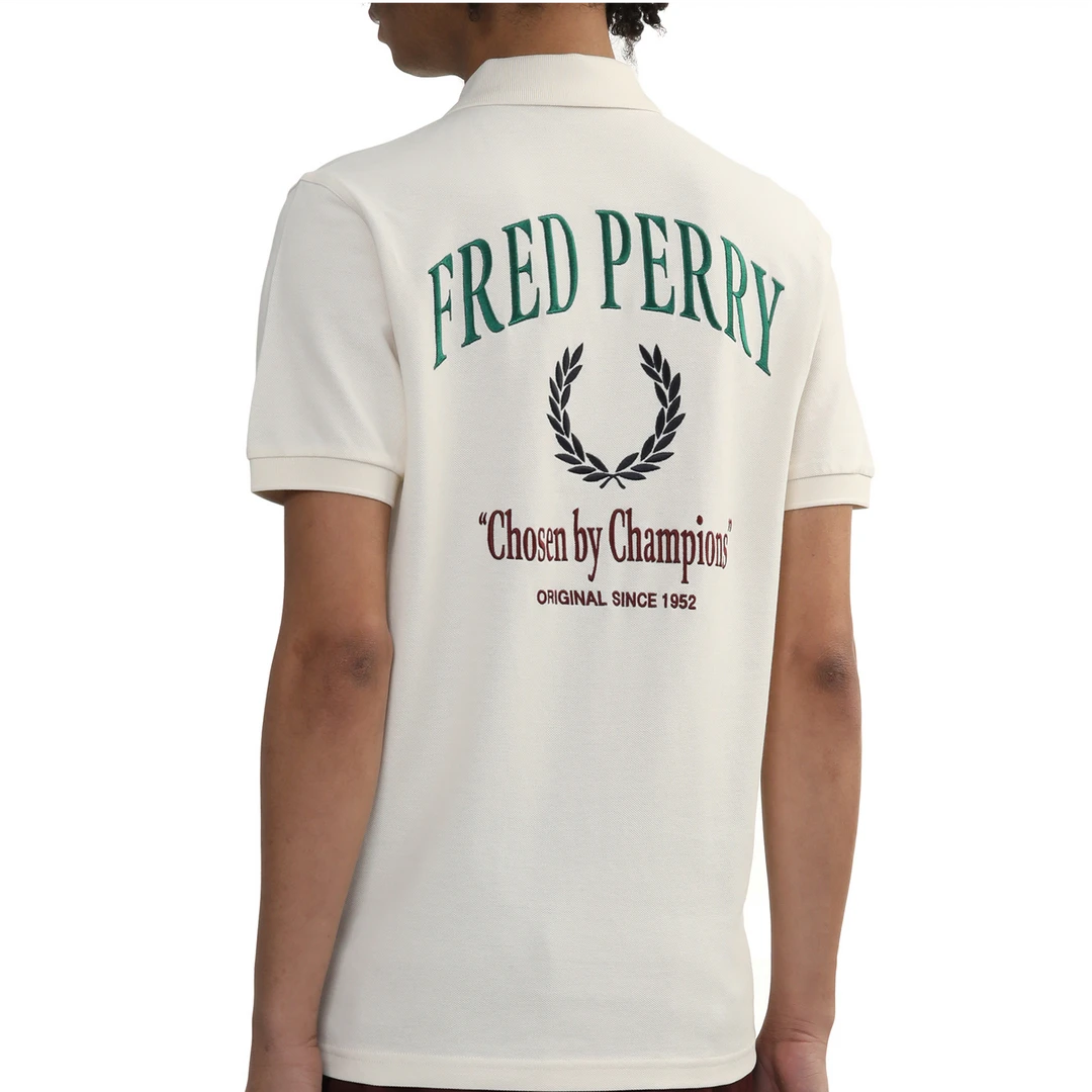 FRED PERRY 25年新款百搭T恤舒适复古宽松休闲短袖麦穗POLO衫