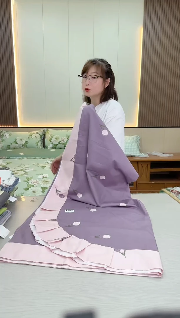 棉棉床单 2.5*2.4米 床裙玫瑰