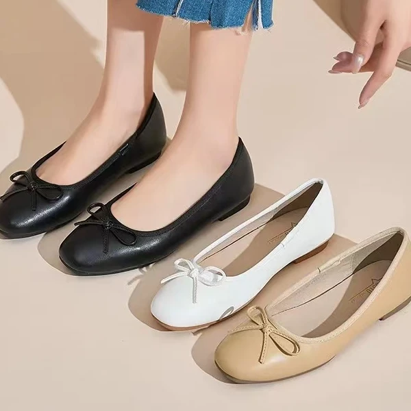 DUSTO/大东低跟套脚通勤单鞋女2025秋季新款浅口外穿上班女鞋0216