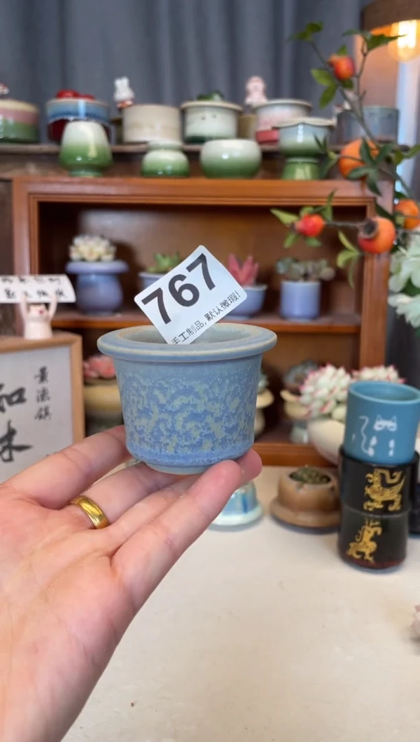 瓷片767知木小芳花盆