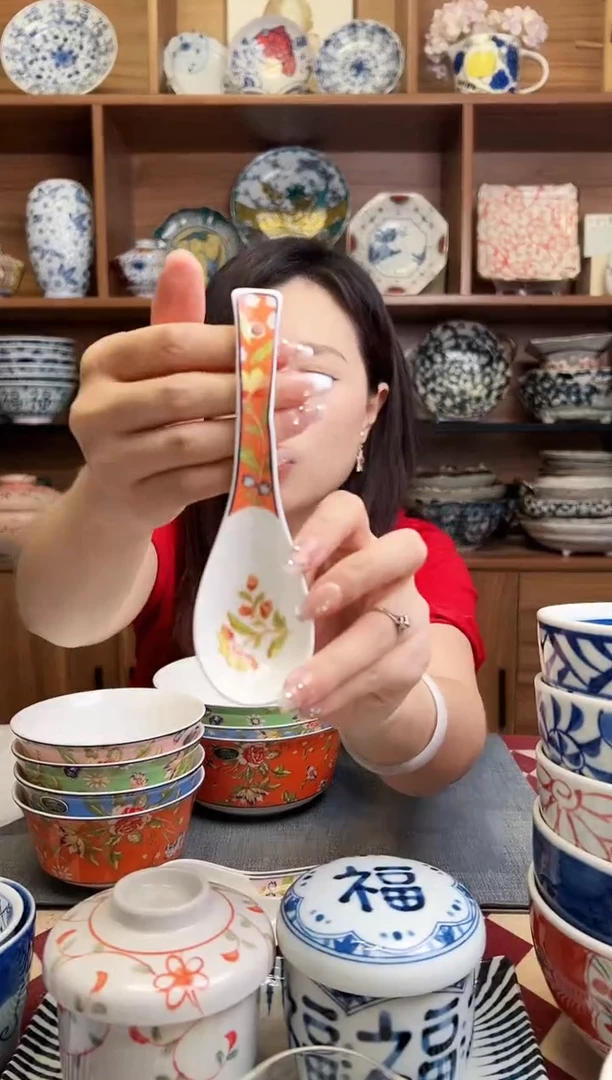 瓷片小屋花园系列温莎 勺子 橙色