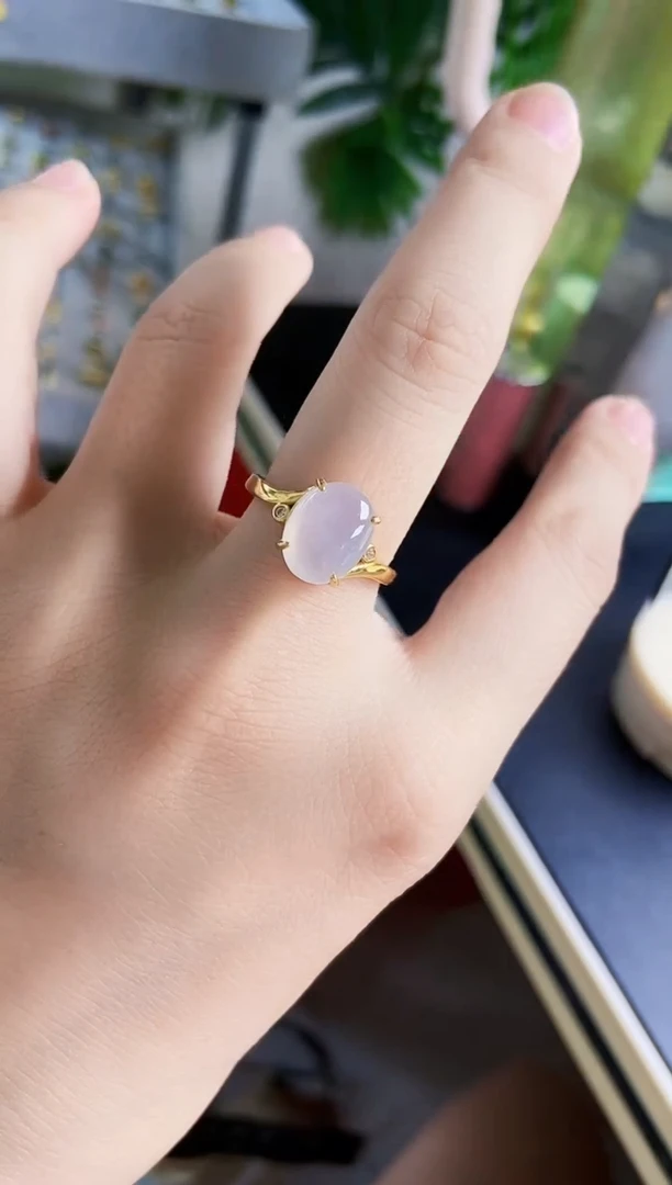 翡翠戒指银S925镶嵌21