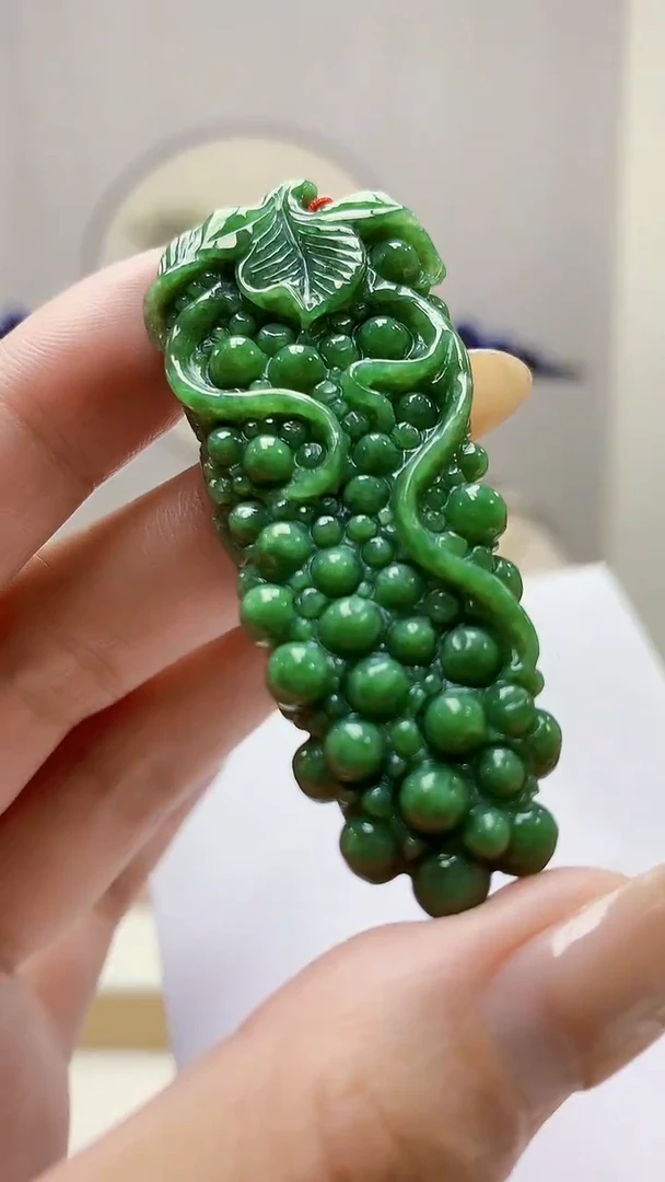 未镶嵌定制翡翠4852MM-毛货挂件10