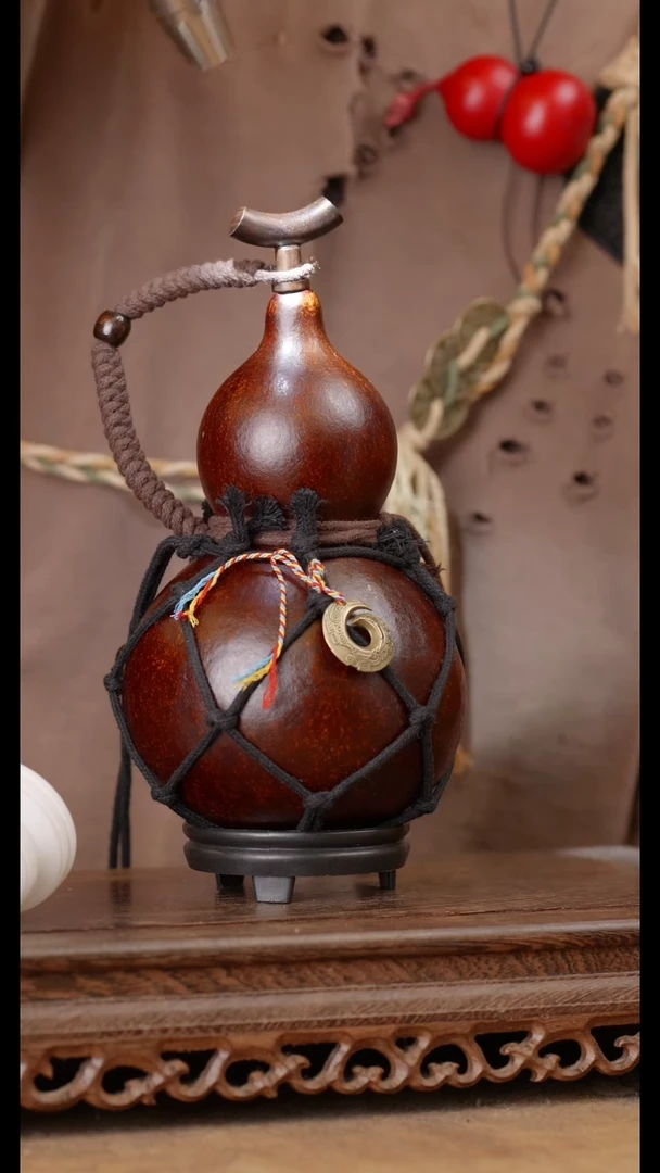 206号精品天然大漆酒葫芦一物一拍~