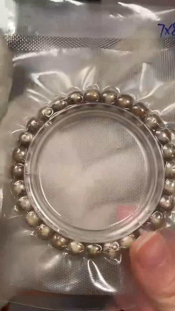 手串星月菩提石玉冰透料火烧云星月菩提手串