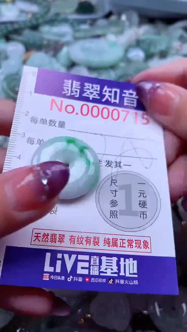 翡翠未镶嵌吊坠(不含链)715