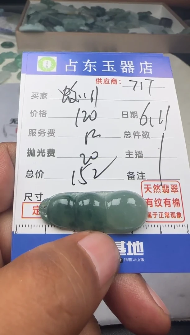 定制翡翠未镶嵌蛟挂件