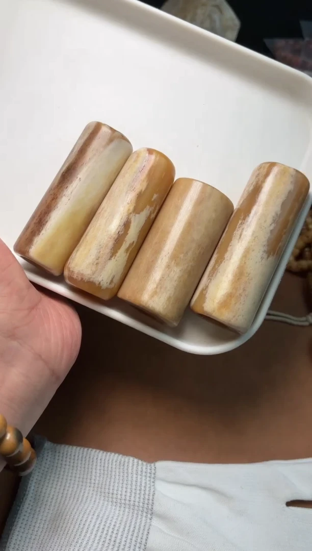 牛骨其他杂件020-马骨老料骨棒-有棕裂