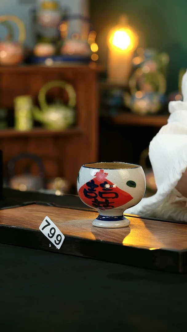 杯手绘心瓷陶瓷浮力