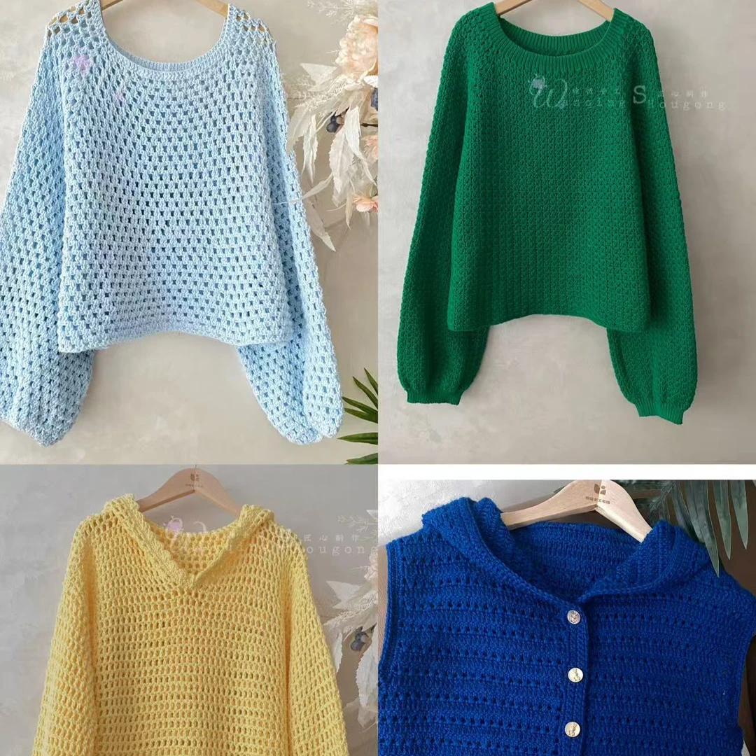 《琬情手工》钩针合集短款6️⃣包含衣服共10款（留意短信解锁课程）