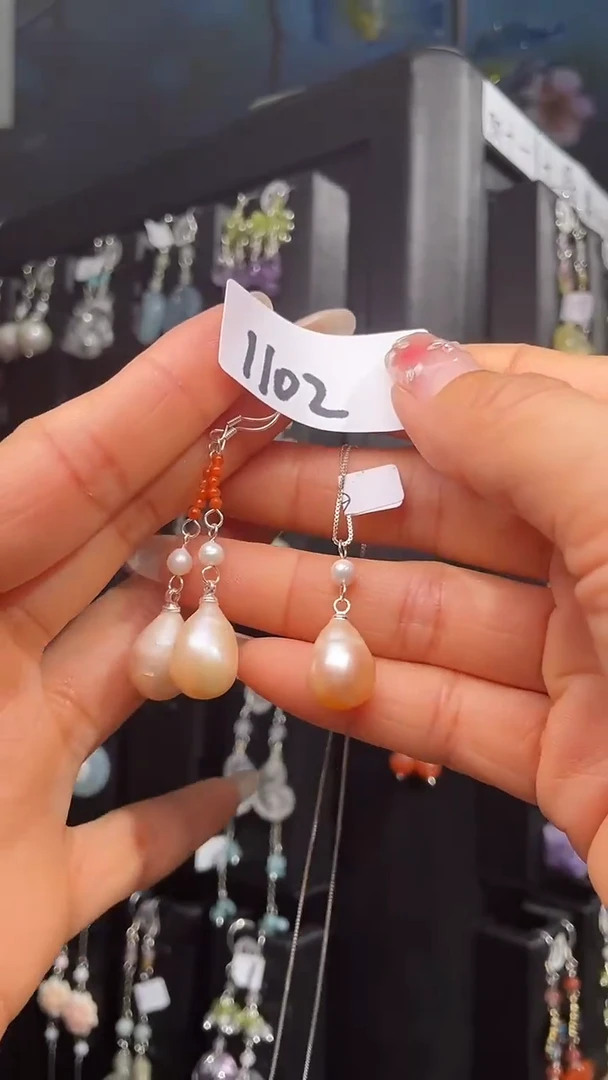 银S925镶嵌耳饰紫晶喜欢拍