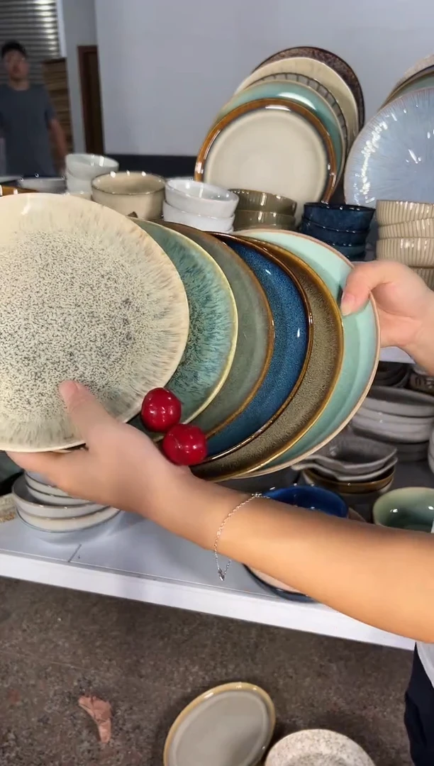 陶瓷外贸尾货瑕疵满20包邮X6 小盘