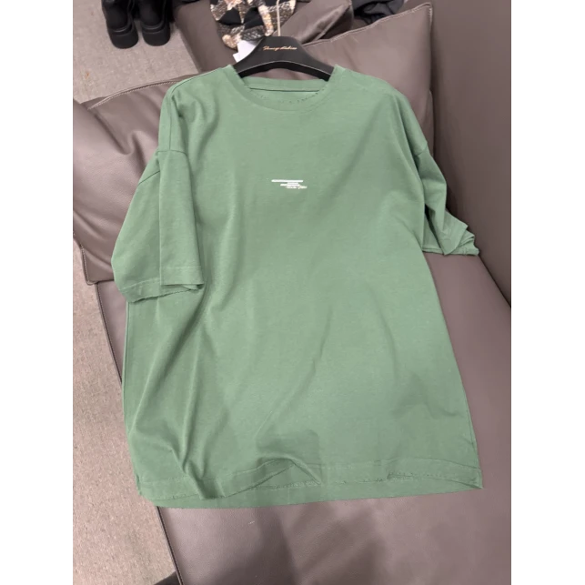 硕哥宽松休闲时尚潮流气质显瘦圆领宽松大版型棉短袖T恤 22716