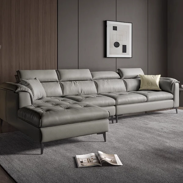 浪度布艺沙发棉麻科技布直排多功能可调节高靠背高脚腿BF-2120-ZK