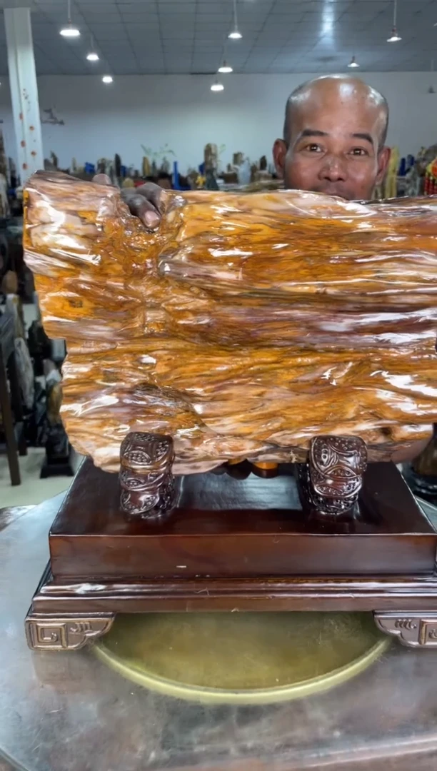 【闪购商品】硅化玉摆件未镶嵌64