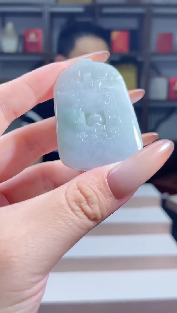 吊坠(不含链)未镶嵌翡翠天然A货翡翠多样性发其一JYZY-10.18-26