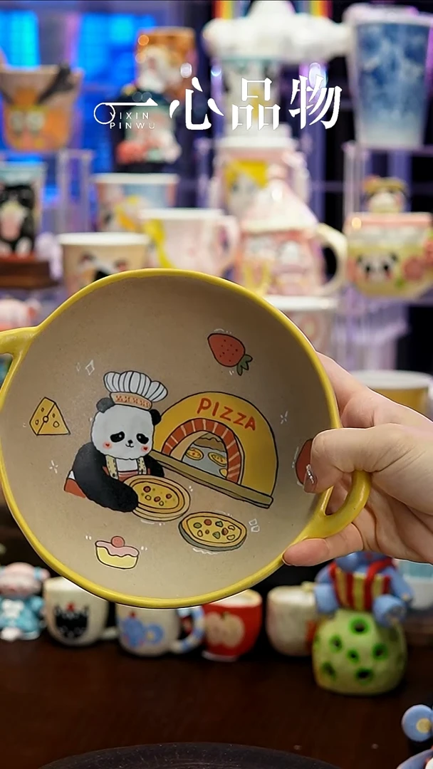 杯子瓷Y033景德镇手工手绘杯子摆件