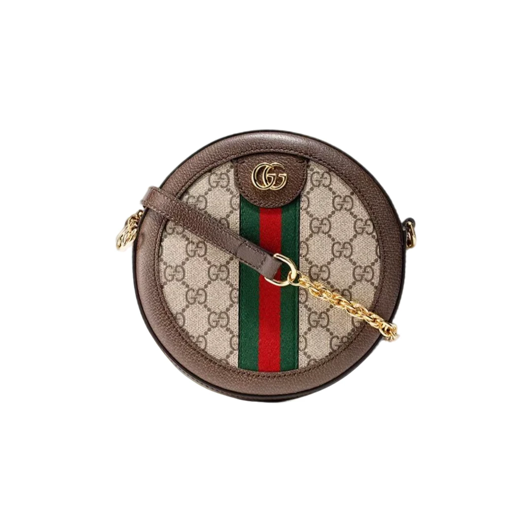 99新 GUCCI/古驰 迷你女款圆饼包