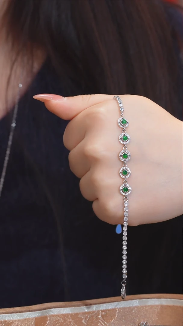 【闪购商品】翡翠手链未镶嵌  @@W9604