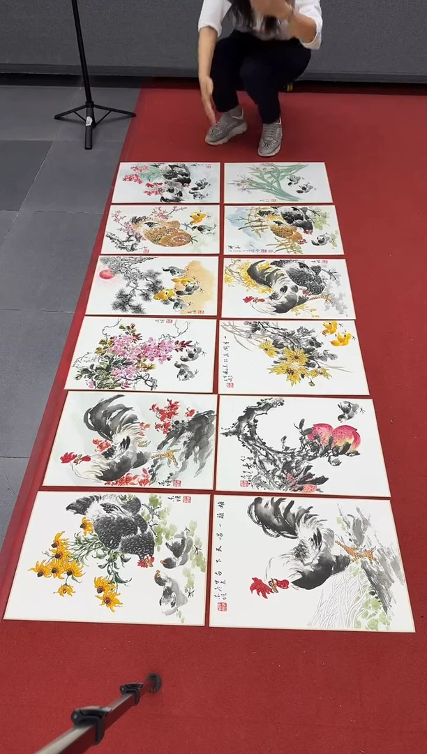 纸本1炳山艺术---高炳山+赵东培绘画作品册页
