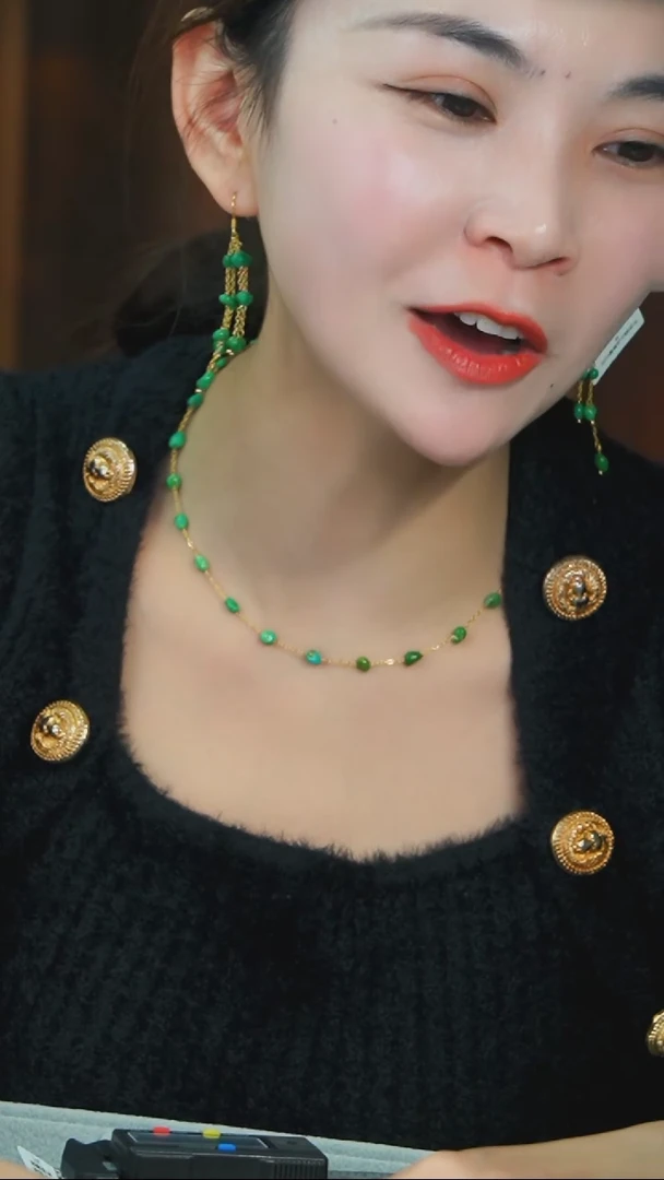 【闪购商品】绿松石项链银S925镶嵌发货一件