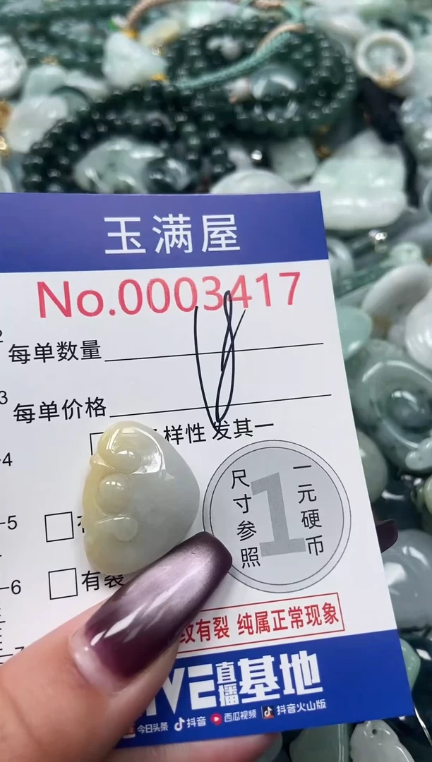 颈饰未镶嵌翡翠3417