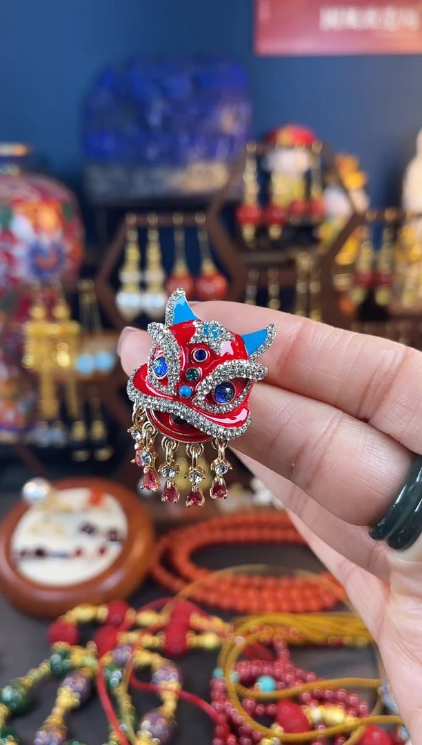 【闪购商品】382号珐琅景泰蓝胸针