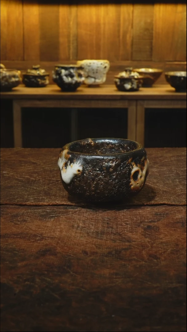 全手工柴烧虫洞老味主人杯