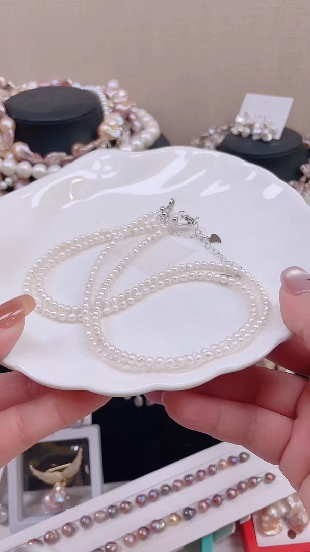 未镶嵌项链淡水珍珠【纯恬饰品】（多样性发货发一）