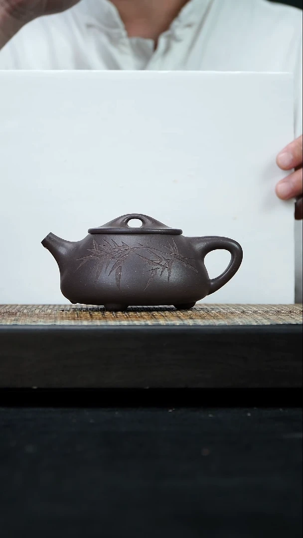 茶壶紫砂景舟石瓢 天青泥 275cc 14