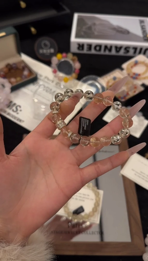 合金手链水晶黄水晶x3539