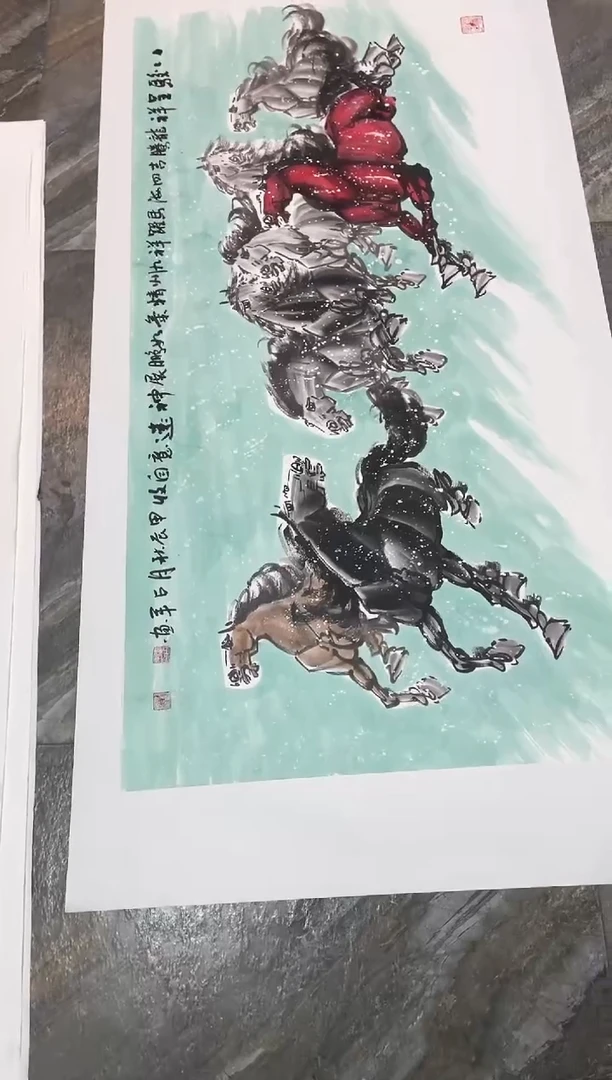 国画67紫仪直播间国画福利李占军