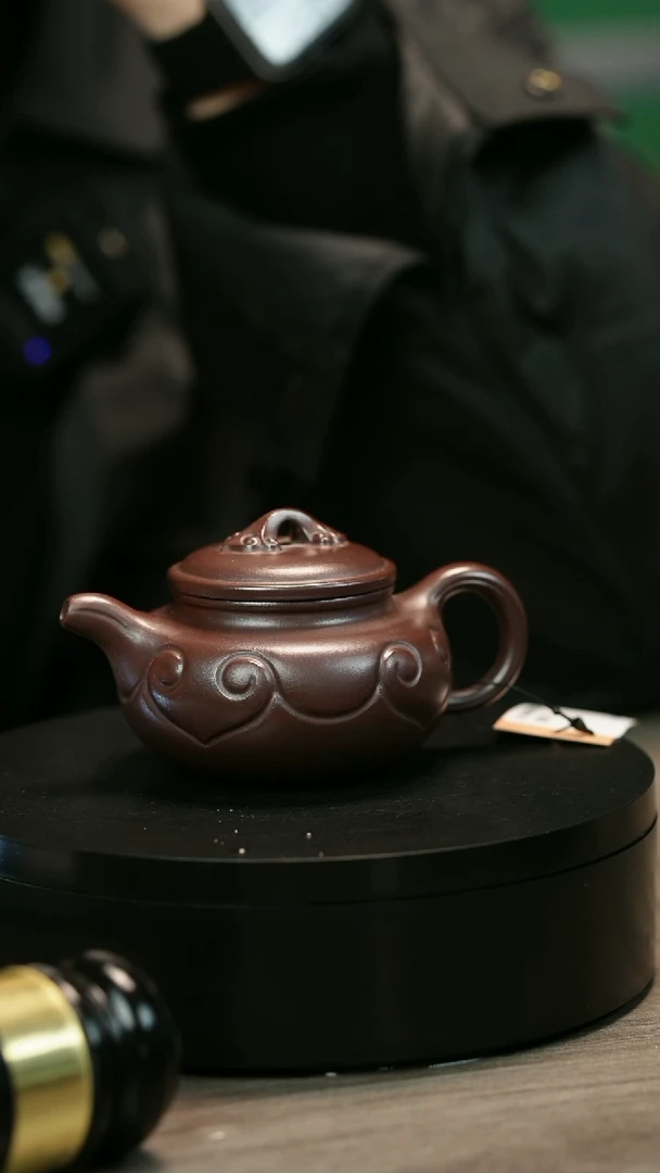 茶壶紫砂一***界H1304陆建平紫泥如意仿古