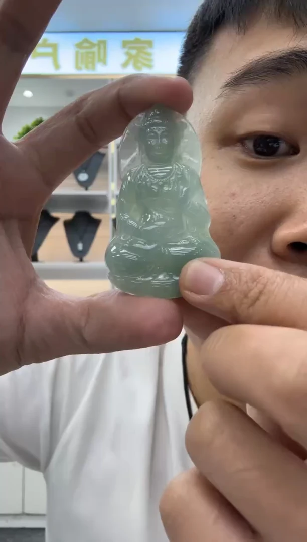 翡翠未镶嵌颈饰天然翡翠A货孤品一件