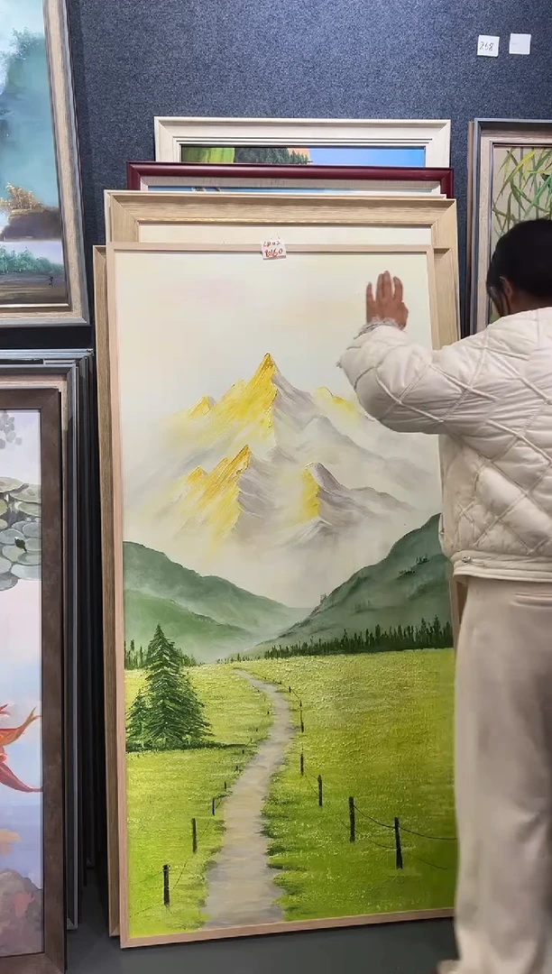 【闪购商品】油画58号 80*160日照金山-手绘油画