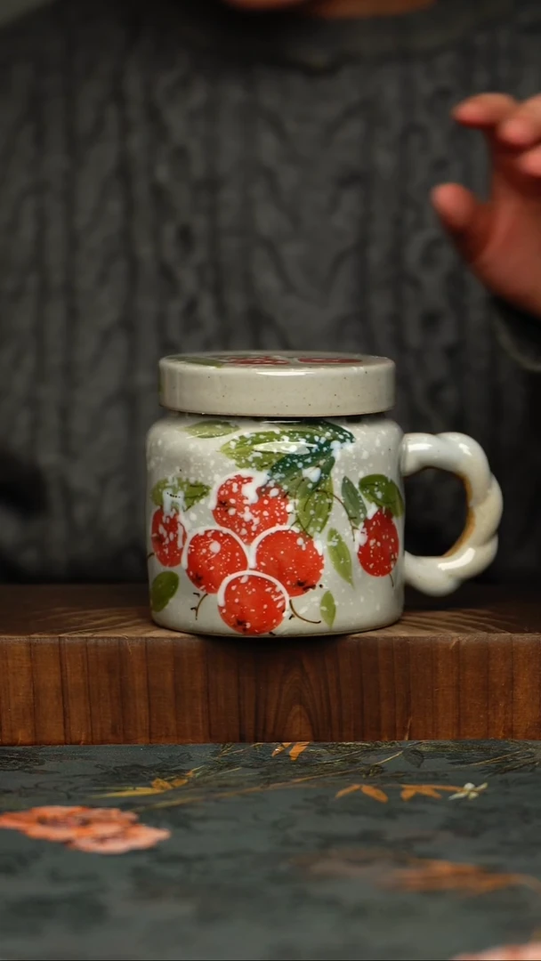 瓷片釉下彩手工手绘同款陶器