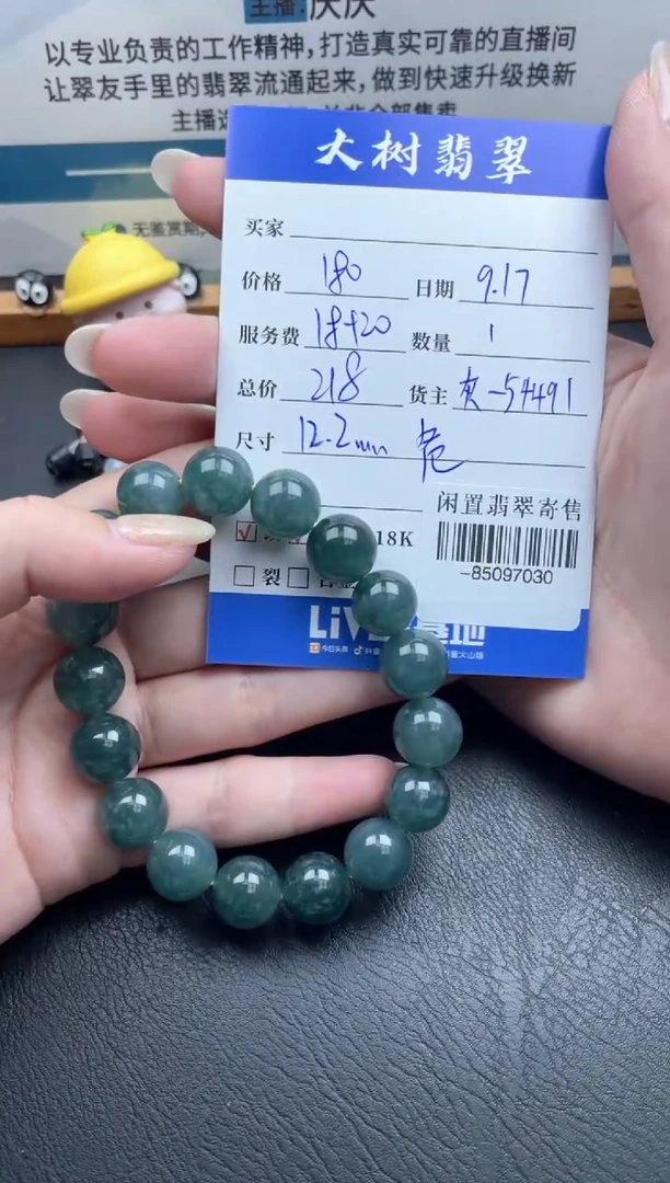 颈饰未镶嵌翡翠手串多人-85097030