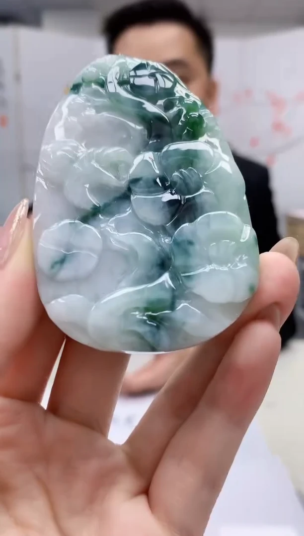 【闪购商品】定制翡翠未镶嵌1502jw-毛货挂件18