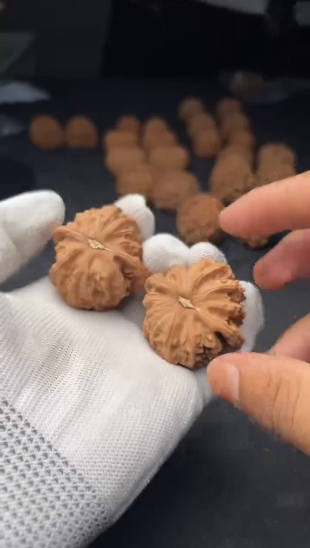 把件文玩核桃A125 40 白狮子