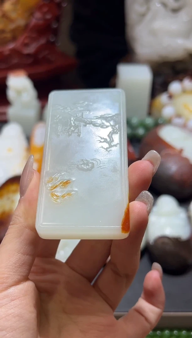 未镶嵌和田玉把件晨*.和田玉